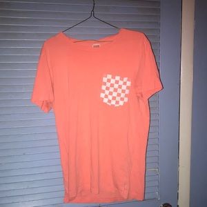 Checker pocket PINK tee